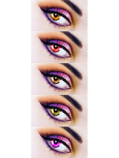 unisex set of 5 contact lenses with case - 18555944 - Very Small Image - 1