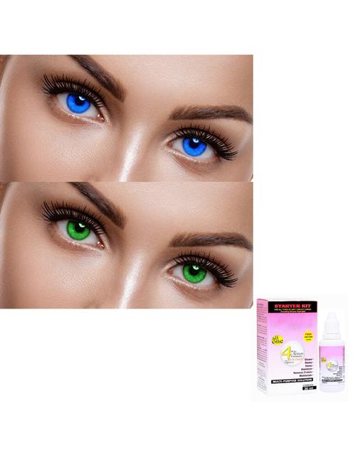 unisex set of 2 contact lenses - 18556075 - Very Small Image - 1