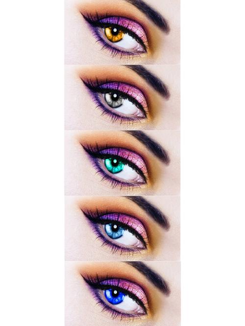 unisex set of 5 contact lenses - 18556161 - Very Small Image - 1