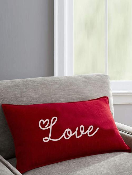 valentine love embroidered cushion/pillow - 18556331 - Very Small Image - 1