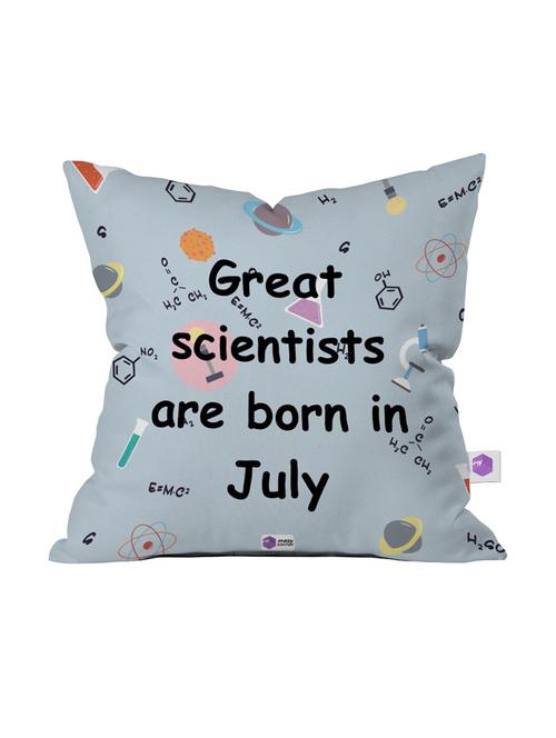 august borns are lazy printed cushion cover - 18556514 - Very Small Image - 1
