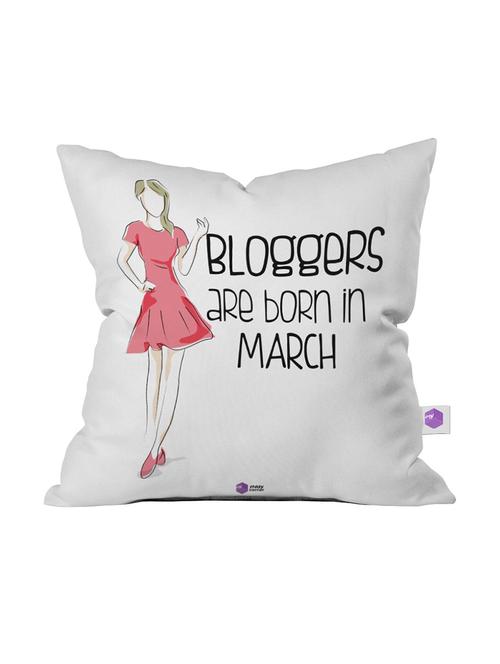 august borns are lazy printed cushion cover - 18556564 - Very Small Image - 1