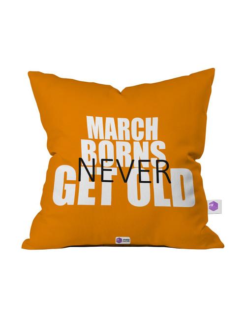 august borns are lazy printed cushion cover - 18556578 - Very Small Image - 1