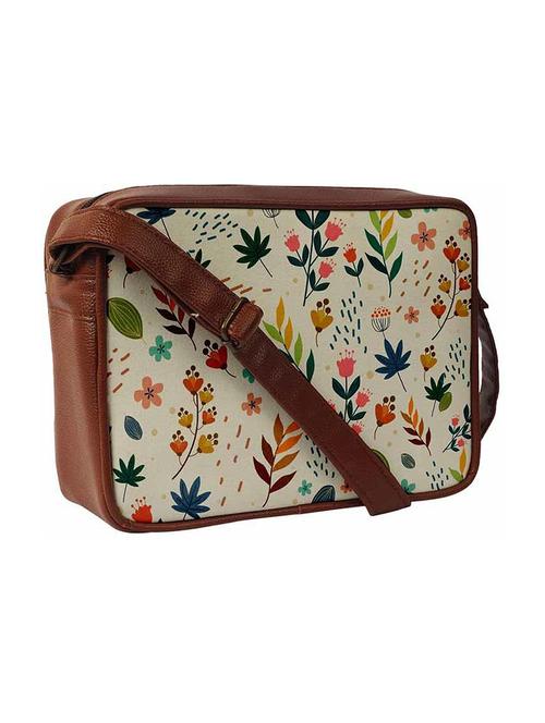 floral canvas regular sling bag - 18556864 - Very Small Image - 1