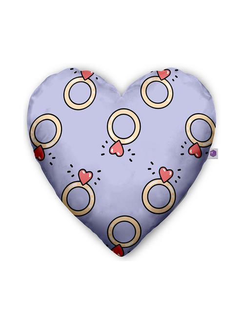 heart rings heart pillows soft & lovely gift for valentines day/birthday/anniversary - heart shape cushion - 18557904 - Very Small Image - 1
