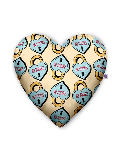 all yours heart pillows soft & lovely gift for valentines day/birthday/anniversary - heart shape cushion - 18557911 - Very Small Image - 1