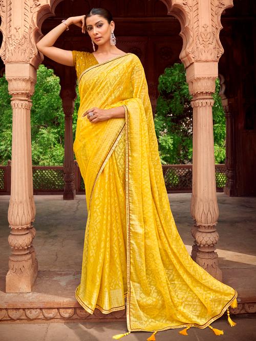 printed self design kanjivaram saree with blouse - 18558480 - Very Small Image - 1