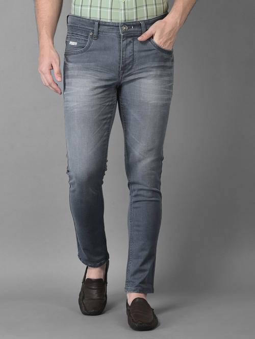 grey light washed denim jean - 18559952 - Very Small Image - 1