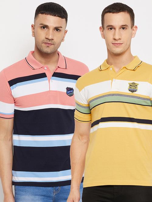 pack of 2 striped polo t-shirt - 18561604 - Very Small Image - 1