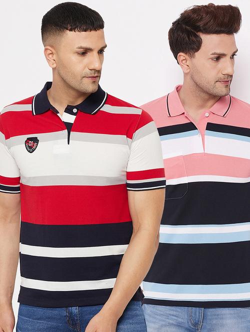 pack of 2 striped polo t-shirt - 18561627 - Very Small Image - 1