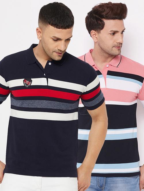 pack of 2 striped polo t-shirt - 18561630 - Very Small Image - 1