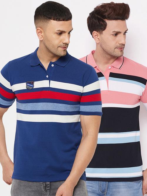 pack of 2 striped polo t-shirt - 18561631 - Very Small Image - 1