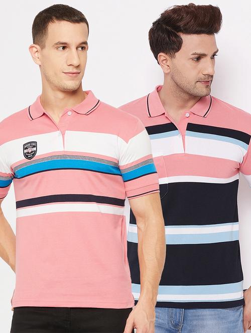 pack of 2 striped polo t-shirt - 18561634 - Very Small Image - 1