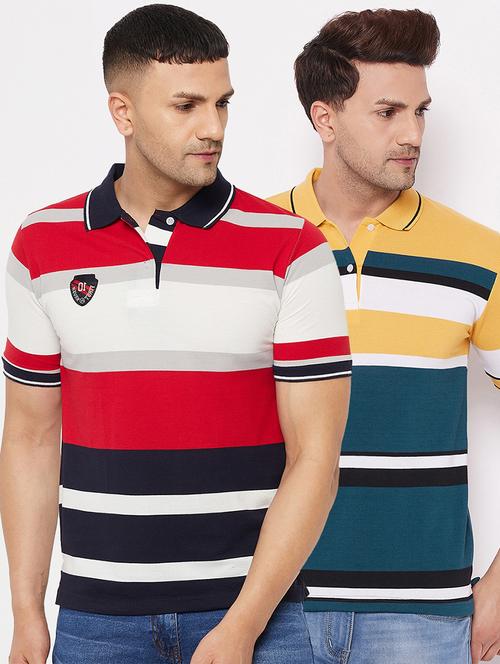 pack of 2 striped polo t-shirt - 18561642 - Very Small Image - 1