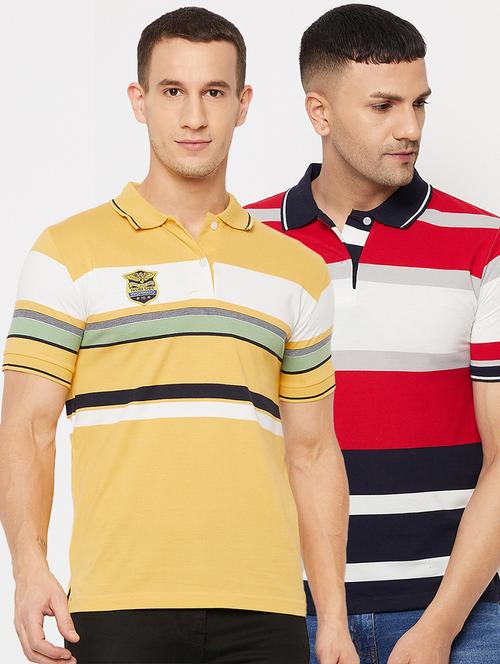 pack of 2 striped polo t-shirt - 18561672 - Very Small Image - 1