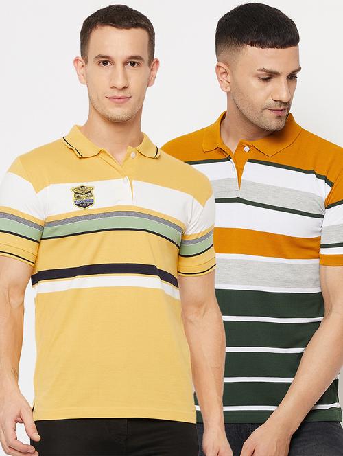 pack of 2 striped polo t-shirt - 18561684 - Very Small Image - 1