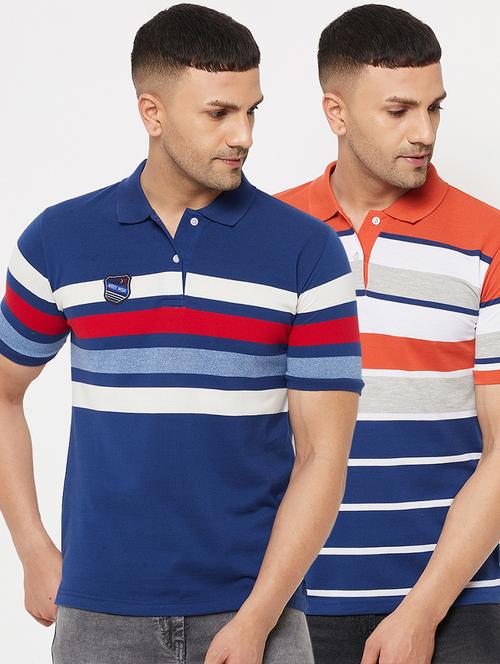 pack of 2 striped polo t-shirt - 18561691 - Very Small Image - 1