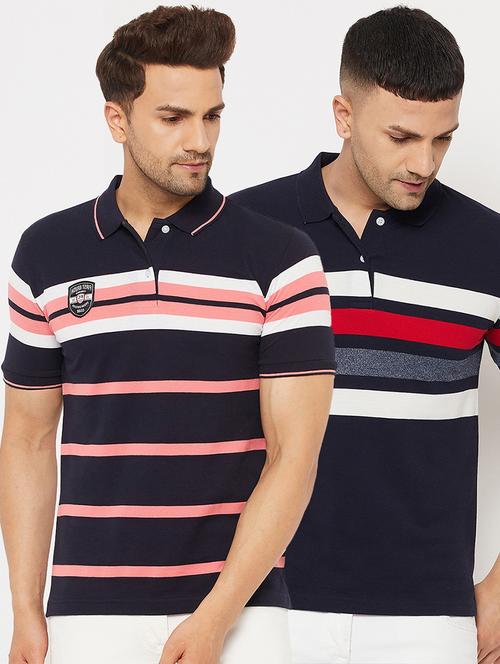 pack of 2 striped polo t-shirt - 18561702 - Very Small Image - 1