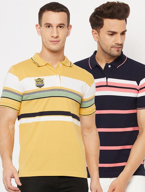 pack of 2 striped polo t-shirt - 18561722 - Very Small Image - 1