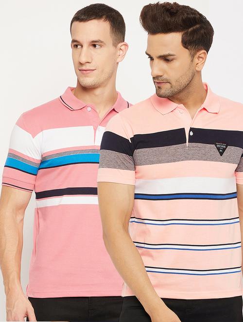 pack of 2 striped polo t-shirt - 18561739 - Very Small Image - 1