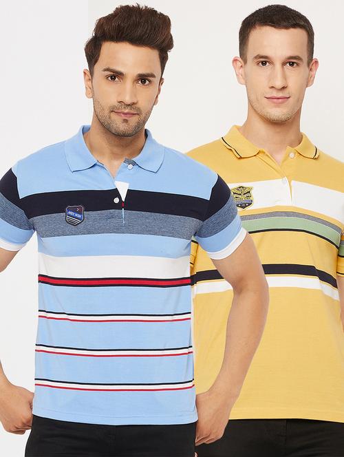pack of 2 striped polo t-shirt - 18561742 - Very Small Image - 1