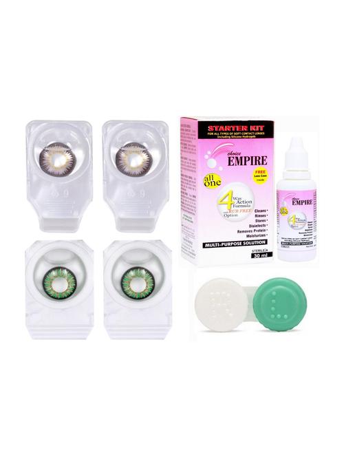 combo pack of 2 pair colored contact lens - 18561943 - Very Small Image - 1