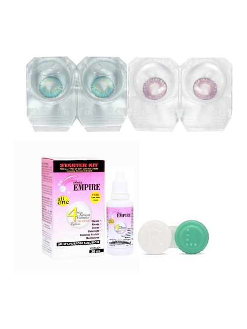 unisex combo contact lenses with case and solution - 18562013 - Very Small Image - 1