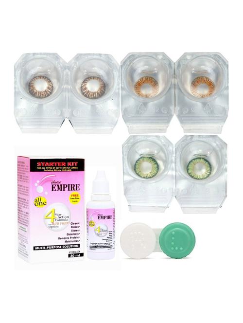 unisex combo contact lenses with case and solution - 18562116 - Very Small Image - 1