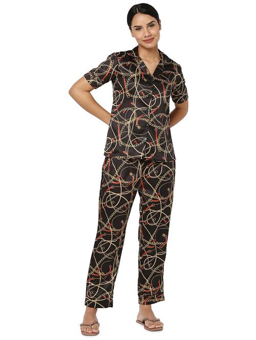 printed nightwear pajama set - 18564513 - Very Small Image - 1