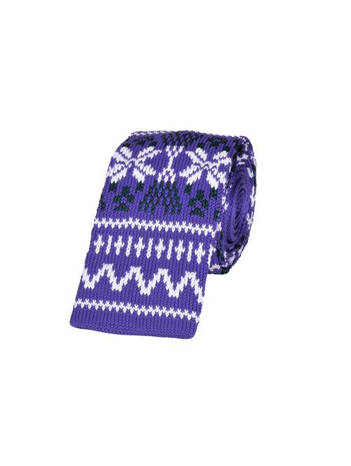 men blue knitted tie - 18564757 - Very Small Image - 1
