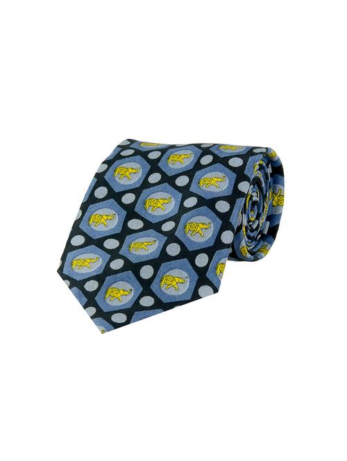 men printed silk tie - 18564911 - Very Small Image - 1
