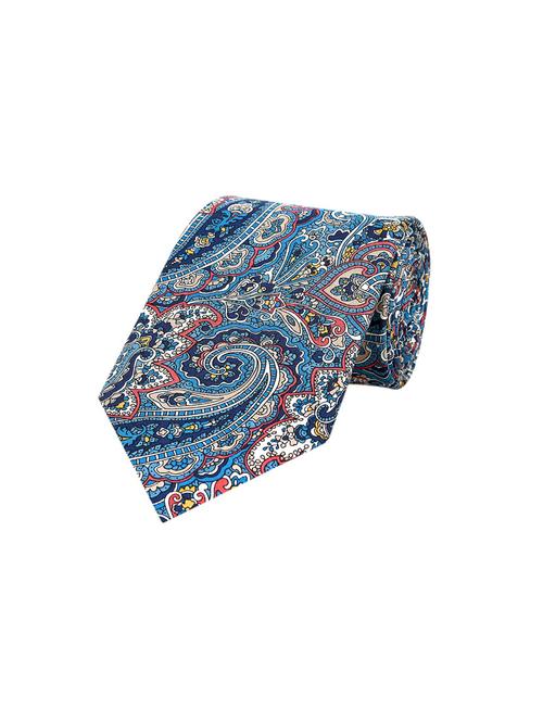 men printed silk tie - 18564924 - Very Small Image - 1