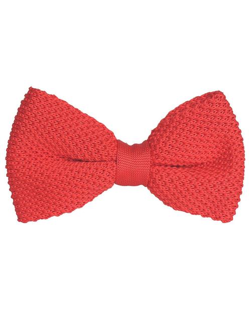 red knitted bow tie - 18564988 - Very Small Image - 1