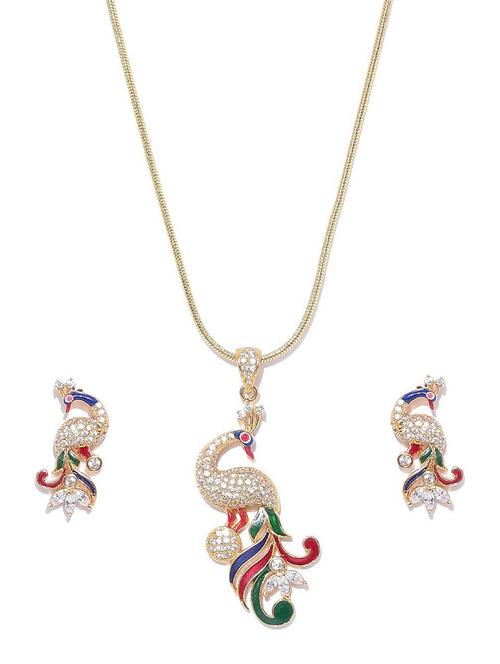 gold plated pendant set - 18565732 - Very Small Image - 1