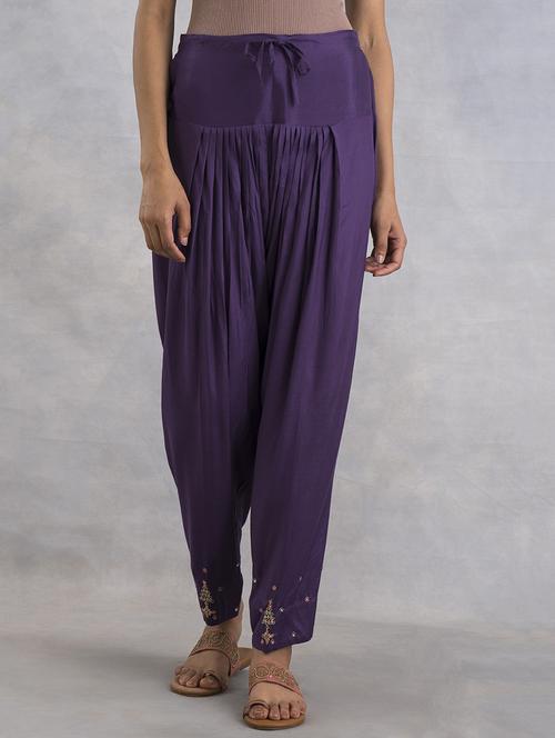 purple solid salwar - 18565991 - Very Small Image - 1