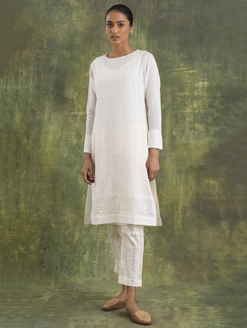 women's straight kurta - 18566123 - Very Small Image - 1