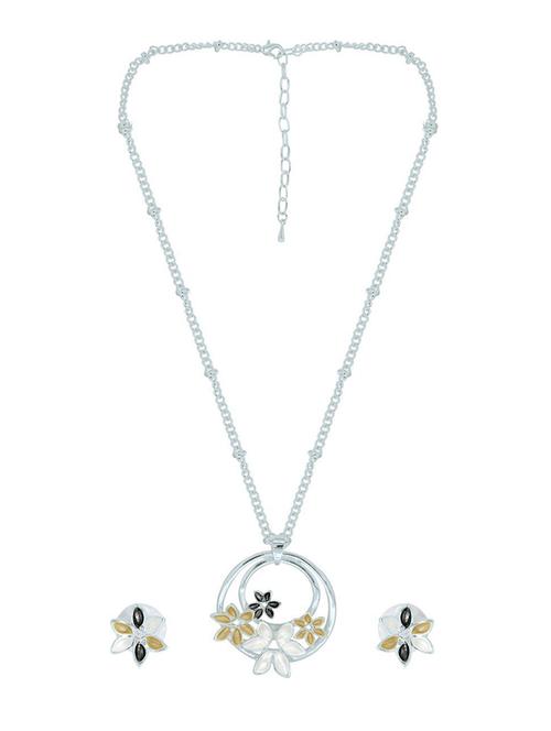 silver plated necklace set - 18566787 - Very Small Image - 1