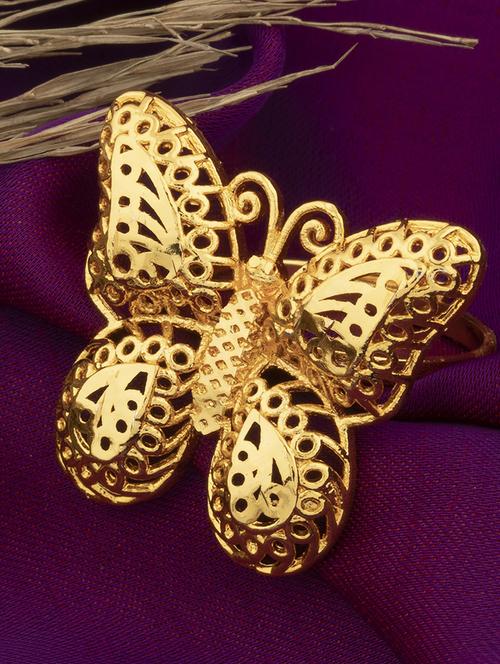 gold plated hand ring - 18566808 - Very Small Image - 1