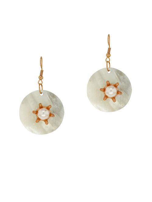 gold ceramic drop earring - 18567224 - Very Small Image - 1