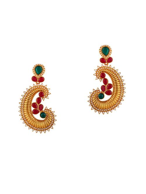 gold brass studs earring - 18567329 - Very Small Image - 1