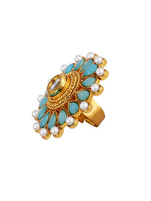 gold metal finger ring - 18567430 - Very Small Image - 1