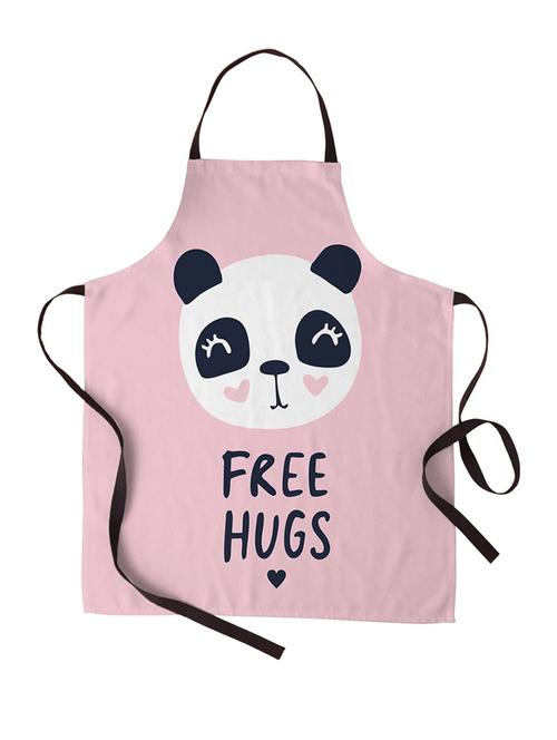 free hugs printed canvas cotton kitchen apron for women/men (55 cms x 81 cms) - 18567722 - Very Small Image - 1
