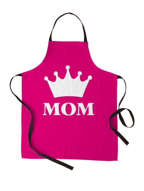 mom printed canvas cotton kitchen apron for women/men (55 cms x 81 cms) - 18567723 - Very Small Image - 1