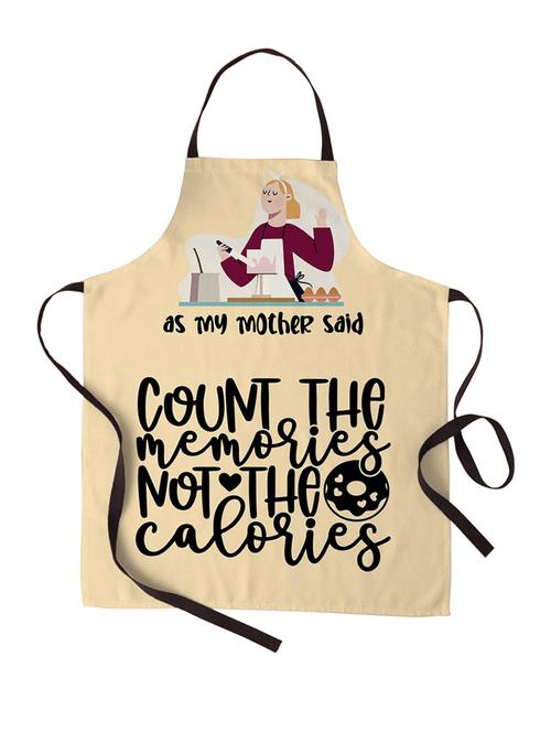 as my mom said printed canvas cotton kitchen apron for women/men (55 cms x 81 cms) - 18567734 - Very Small Image - 1