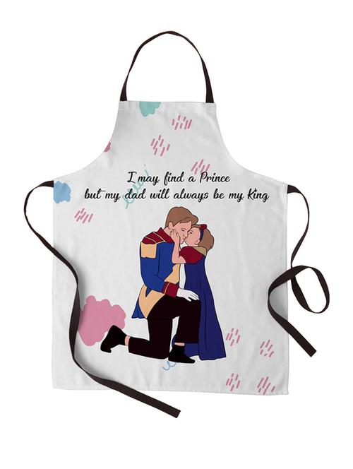 father daughter with quote printed canvas cotton kitchen apron for men - 18567743 - Very Small Image - 1