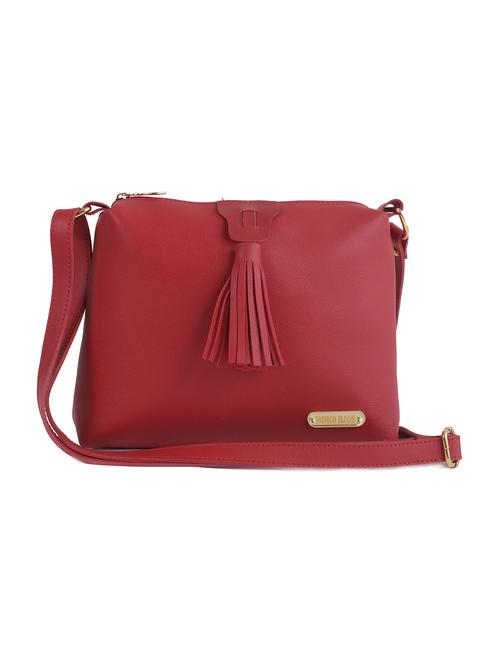 maroon solid regular sling bag - 18568358 - Very Small Image - 1