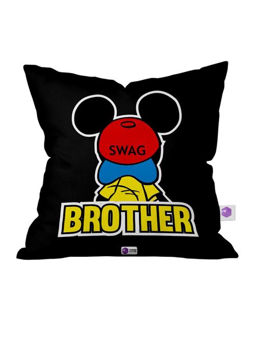 crazy corner black printed cushion ( 12 x 12 inches ) - 18568881 - Very Small Image - 1