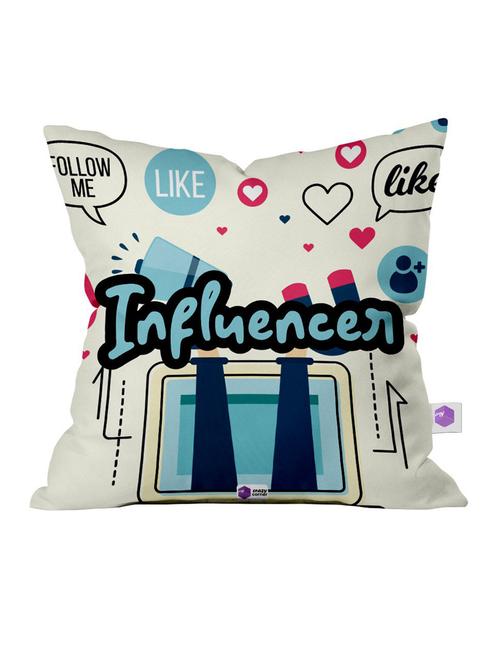crazy corner white printed cushion ( 12 x 12 inches ) - 18568904 - Very Small Image - 1