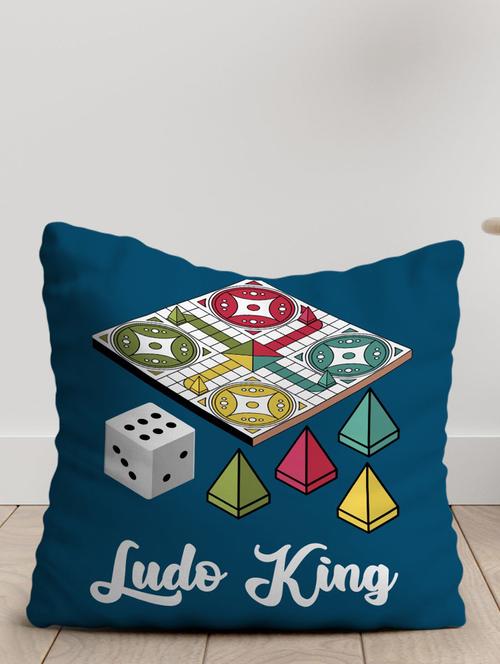 crazy corner blue printed cushion ( 12 x 12 inches ) - 18568965 - Very Small Image - 1