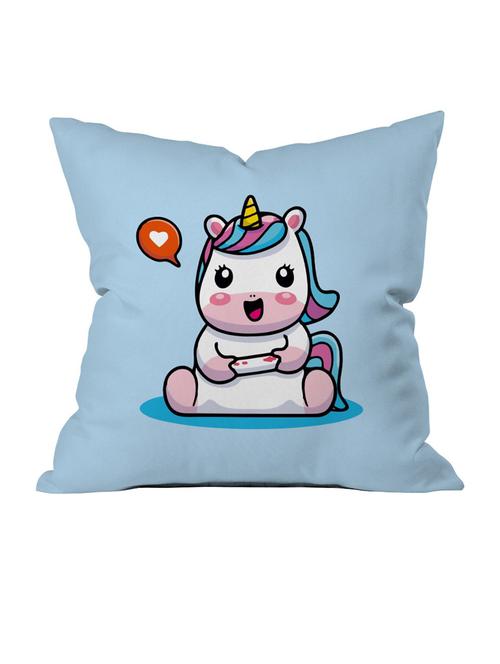 crazy corner blue printed cushion ( 12 x 12 inches ) - 18568988 - Very Small Image - 1